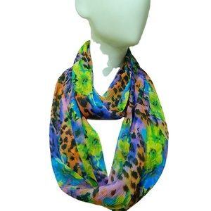 2025 High Quality Reversible Lightweight Durable Polyester Printed Infinity Style <b>Women</b> Scarf Custom Colors Traditional <b>Shawls</b> - Product Image 3