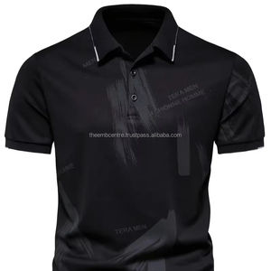 Camiseta para hombre más vendida hecha a medida con logotipo de secado rápido y larga longitud para Polos de verano, polos para hombre - Product Image 1