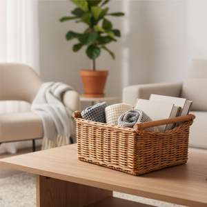 Cesta Organizadora de Cajones de Ratán Artesanal - Product Image 3