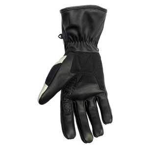 Guantes Deportivos de Motocicleta de Cuero, Largos hasta la Muñeca, Transpirables, Lisos, con Pantalla Táctil, Ecológicos, para las Cuatro Estaciones, con Forro de Piel, Negros y Grises - Product Image 2