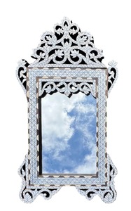 Royal Style Mother of Pearl Inlay Arabic Mirror Frame Premium Luxury Wall Mirror for Home Hotel and Office Decor - Product Image 3