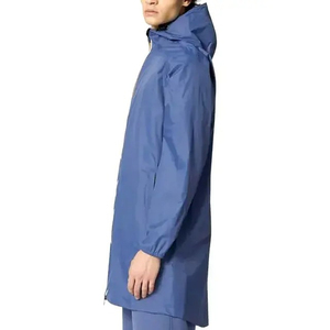 Impermeable al 100% para Hombre y Mujer, Traje de Lluvia de Poliéster con Capucha Reflectante para Viajes, Color Negro - Product Image 4