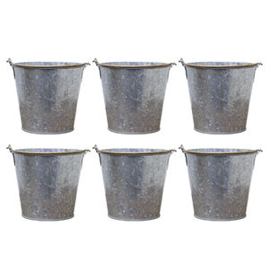 Cubos galvanizados de la más alta calidad con mango de madera para jardín, granja, ceniza, carbón y uso industrial general al precio más bajo. - Product Image 6
