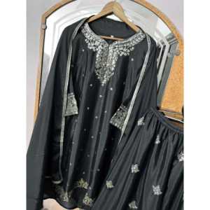 Hermoso conjunto de traje de trabajo con bordado de aguja Zari para mujer para fiestas - Product Image 3