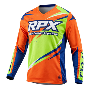 Camisetas de Motocross Sublimadas Personalizadas OEM, Ropa Deportiva de Tallas Grandes, para Motocross, Carreras de Montaña y Automovilismo - Product Image 4