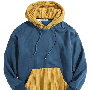 Latest Stylish Men's Pullover Tops Casual Cotton Hoodies in <b>Fleece</b> with Corduroy <b>Jacket</b> Multi-Colour for Winter - Product Image 1