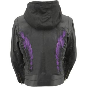 เสื้อแจ็คเก็ตดำน้ำแบบกลับด้านได้ รุ่น MPL2746 สำหรับผู้หญิง ปี 2025 น้ำหนักเบา ลายหนังงูสีม่วง พร้อมโลโก้ตกแต่ง - Product Image 5