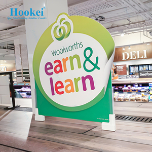 Display L Shape Magnetic Banner Stand Base <b>Poster</b> <b>Holder</b> for Retail Shelf Advertising - Product Image 1