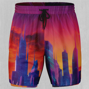 Trendy Coastal Shorts Fast Drying <b>Bathing</b> Shorts Modern Holiday Swimwear Stylish Outdoor Shorts Sublimation Printed Swim Shorts - Product Image 6