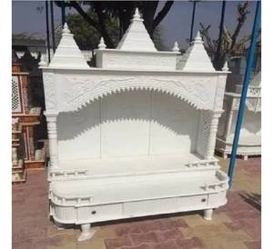 Marbre blanc fabriqué au meilleur prix Design personnalisé Modèle moderne poli Artisanat en pierre Fabricant indien Temple d'intérieur à vendre - Product Image 2