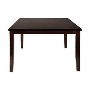 Table de salle à manger à hauteur de comptoir avec plateau extensible, finition cerisier, 1 pièce, en placage de bois de mangue, pratique et élégante - Product Image 1