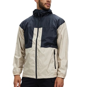 Veste coupe-vent homme 2026 de haute qualité, design décontracté, couleur unie personnalisée, col montant, résistante au vent - Product Image 1