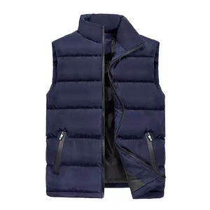 Custom Logo Winter Fashion Vest Men Stand Collar Warm Puffer Sleeveless <b>Jacket</b> Outdoor Wear - Product Image 4