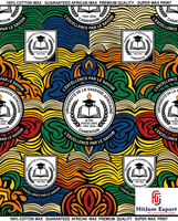 Fabricante de Telas Africanas de Lujo con Estampado de Cera, Personalizadas para Aniversarios Universitarios, Conveniones y Celebraciones, OEM Nigeria