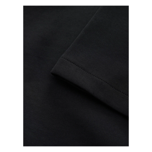 T-shirt en coton noir pour homme, manches courtes, col rond, coupe classique, jersey décontracté, couleur unie, design simple - Product Image 5