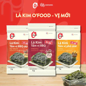 Wholesale O'Food Korean Cheese Roasted Seaweed 5g x 3 | Low-Sodium Seasoned Laver | Ready-to-Eat Crispy <b>Snack</b> - Product Image 6