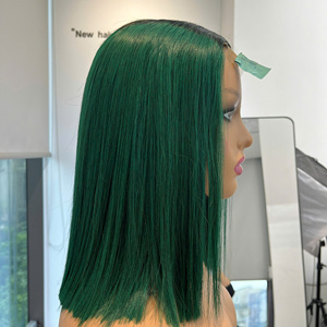 วิกผมสีเขียว12นิ้วพร้อมฝาปิด2x6คุณภาพสูงจากเวียดนามขายดีคริสมาสต์ - Product Image 3