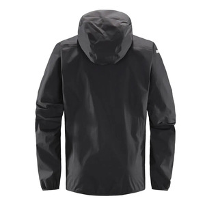 Men's Hooded Waterproof Windbreaker <b>Jacket</b> Solid Color Regular Fit <b>Zipper</b> Closure Sporty Style Autumn Wear Men Windproof <b>Jacket</b> - Product Image 4