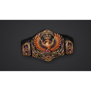 Cinturón de Campeonato Personalizado Phoenix Crown para Lucha Libre, Boxeo, MMA, Placas de Metal, Correa de Cuero PU, Logotipo Personalizado OEM TRX-CB001 2.2m - Product Image 3