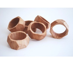 Luxury Wooden Napkin Ring <b>Tissue</b> Holder Eco Friendly for Kitchen <b>Wedding</b> Celebration Party for Dining Tableware Decor Use - Product Image 4