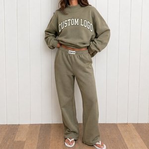 เสื้อสเวตเตอร์ไหมพรมแฟชั่นผู้หญิงทรงโอเวอร์ไซส์ คอกลม คอเต่า แขนยาว สไตล์ลำลอง สำหรับฤดูใบไม้ร่วง สตรีทแวร์ - Product Image 6