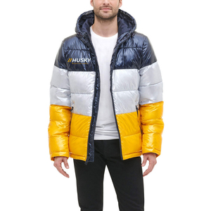 Chaqueta de burbujas ligera para hombre, para viajes de invierno, con cremallera, camuflaje, impermeable, cortavientos, con capucha, cuello alto, diseño plegable - Product Image 6