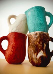 Ensemble pichet et tasse en résine faits à la main, design unique, écologique, style vintage, options de logo personnalisé, bon prix, produit premium - Product Image 6