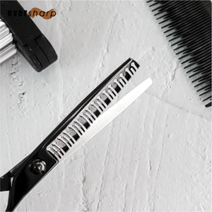 5.5 "xoay Tóc Đẹp Cắt tóc kéo chuyên nghiệp mỏng kéo thép không gỉ Titan mạ sắc nét lưỡi tip - Product Image 4