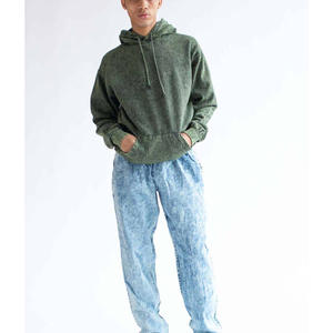 Sudadera con capucha de algodón personalizada con acabado ácido para uso diario, ideal para la personalización de logotipos. - Product Image 3