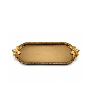 Bandeja de Servir Decorativa Floral Hecha a Mano, Elegante, Duradera, Resistente al Agua, con Acabado Pintado, para Uso Residencial, con Asa - Product Image 6