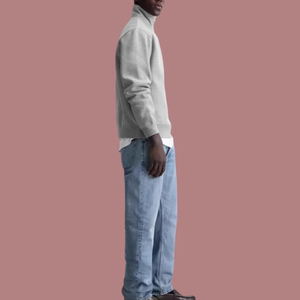 Sudadera con Cuello Alto y Cierre de Cremallera 1/4, Unisex, Talla Grande, Estilo Cleanfit, Personalizable con Logotipo, Sudadera Gruesa para Hombre - Product Image 4