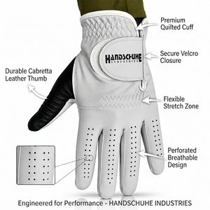 Guantes de Golf Transpirables de Excelente Calidad, Ligeros, con Agarre Estable de Cuero Genuino, en Oferta, Unisex - Product Image 3