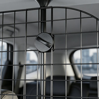 Barrière de sécurité automobile rétractable moderne à fermeture par bouton-poussoir en fer réglable pour chiens et chats, pour SUV, fourgonnettes et autres véhicules