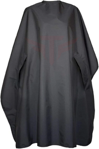 Capa de peluquería negra sin mangas con cuello a presión para salón de belleza y barbería - Product Image 5