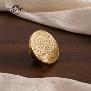 Handmade Solid Brass Round Cabinet Knob Brushed Modern Minimalist Decorative <b>Drawer</b> <b>Pull</b> Dresser Wardrobe Kitchen Bathroom - Product Image 6