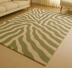 พรมขนสัตว์แท้ 100% ทอมือ ดีไซน์เนอร์รับออกแบบเอง รูปทรงมาตรฐาน ทันสมัย หรูหรา สำหรับห้องนั่งเล่น - Product Image 5