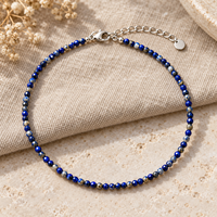Collier de perles facettées rondes en pierre naturelle, bijoux faits à la main en pierres précieuses pour femmes et hommes, cadeau