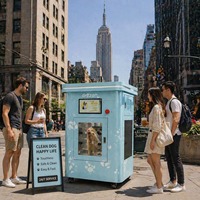Station de lavage automatique pour animaux de compagnie, intérieur/extérieur, tout-en-un, machine de toilettage pour chiens, lavage de chiens en libre-service 24h/24