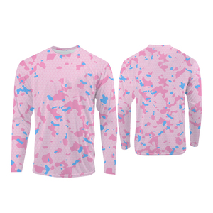 เสื้อเจอร์ซีย์ตกปลาแบบกำหนดเอง UPF 50 สำหรับผู้ชาย เสื้อผ้าตกปลา เสื้อฮู้ดแขนยาวป้องกันรังสียูวี พร้อมผ้าคลุมคอ - Product Image 1