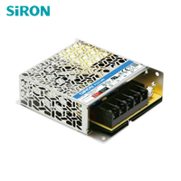 Fuente de Alimentación Conmutada SiRON Serie P121 de 50W, 12v, 15v, 24V, 36v, 48v, para Riel DIN, AC-DC, con Certificación CE