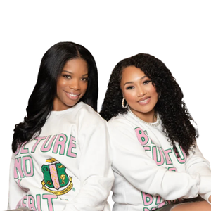 AKA Sorority Inc By Culture and By Merit Sweat-shirt blanc en chenille pour femme, haut à col rond brodé de lettres grecques, de qualité supérieure - Product Image 4