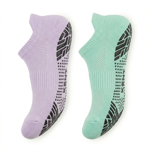 Calcetines de Pilates Transpirables 100% Algodón de Marca Privada, Calcetines de Yoga Antideslizantes con Base de Silicona para Estudios, Gimnasios, Marcas de Fitness, OEM - Product Image 2