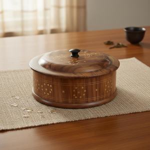 หม้อซุปไม้หรูหราพร้อมฝาไม้เข้าชุด - Product Image 5