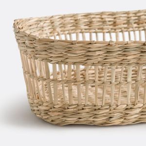 Cesta de mimbre ecológica hecha a mano de Vietnam, organizador de cocina, diseño bohemio moderno, duradera para almacenamiento de alimentos - Product Image 4