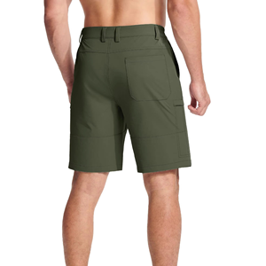 Shorts de randonnée tactiques pour hommes de qualité supérieure, tissu polyester extensible performant, production en gros OEM - Product Image 2