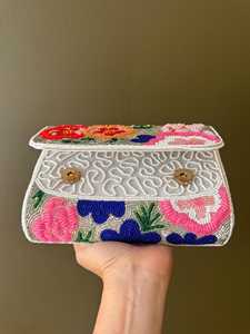Bolso de hombro tradicional indio bordado para mujer, para moda étnica y compras, bolso de fiesta con bordado de punto de cruz - Product Image 4