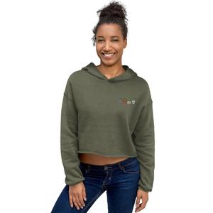 OEM Custom Women's Pullover <b>Hoodie</b> XS Size French Terry <b>Fleece</b> Puff Print Embroidery <b>Lined</b> Winter Cropped <b>Hoodies</b> Raw Hem - Product Image 2