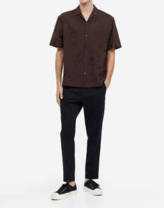 Camisa de Negocios de Manga Corta de Algodón de Nueva Tendencia, Cómoda, con Cuello Polo, Diseño con Bolsillo Frontal y Botones para Hombre - Product Image 6