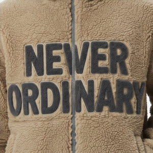 Men's Hooded <b>Fleece</b> <b>Jacket</b> <b>With</b> Letter Embroidery Thick Sherpa <b>Lining</b> Winter Wear Zipper Closure Outerwear Sherpa <b>Fleece</b> <b>Jackets</b> - Product Image 4