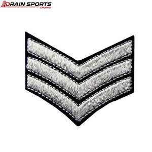 Écussons de grade uniforme brodés Merrow longue durée, meilleur design, écussons de grade uniforme brodés - Product Image 1